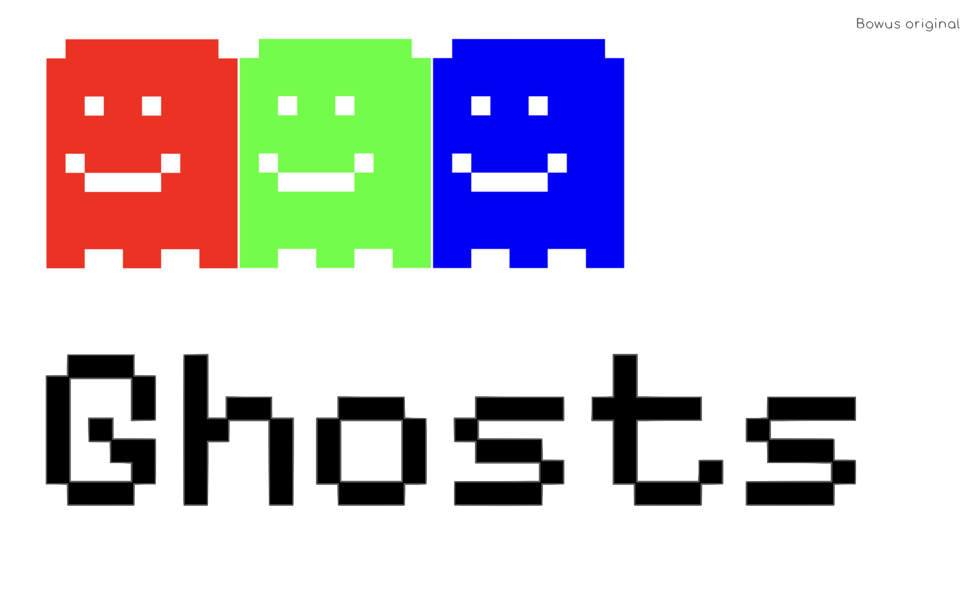 Colorful Ghosts